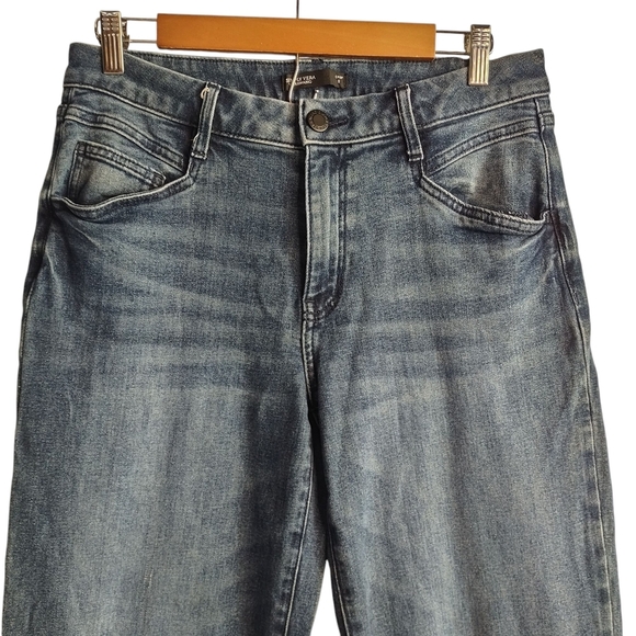Simply Vera Vera Wang Women's Blue Stretch Straight Leg Pants Crop Jeans… - Picture 5 of 11